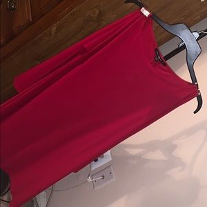 Long sleeve red dress